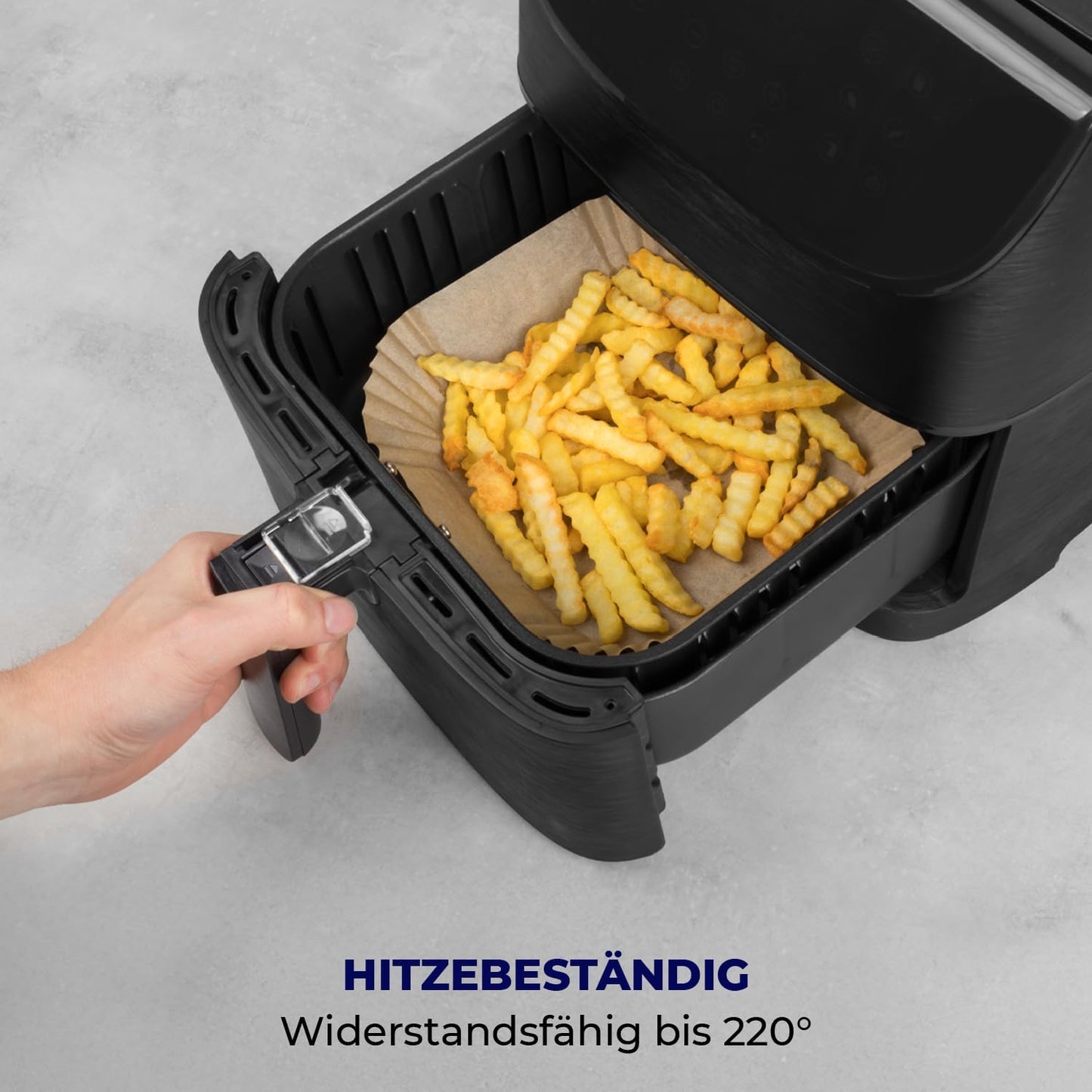 19-teiliges Heissluftfritteusen Zubehör Set, 100 Backpapier