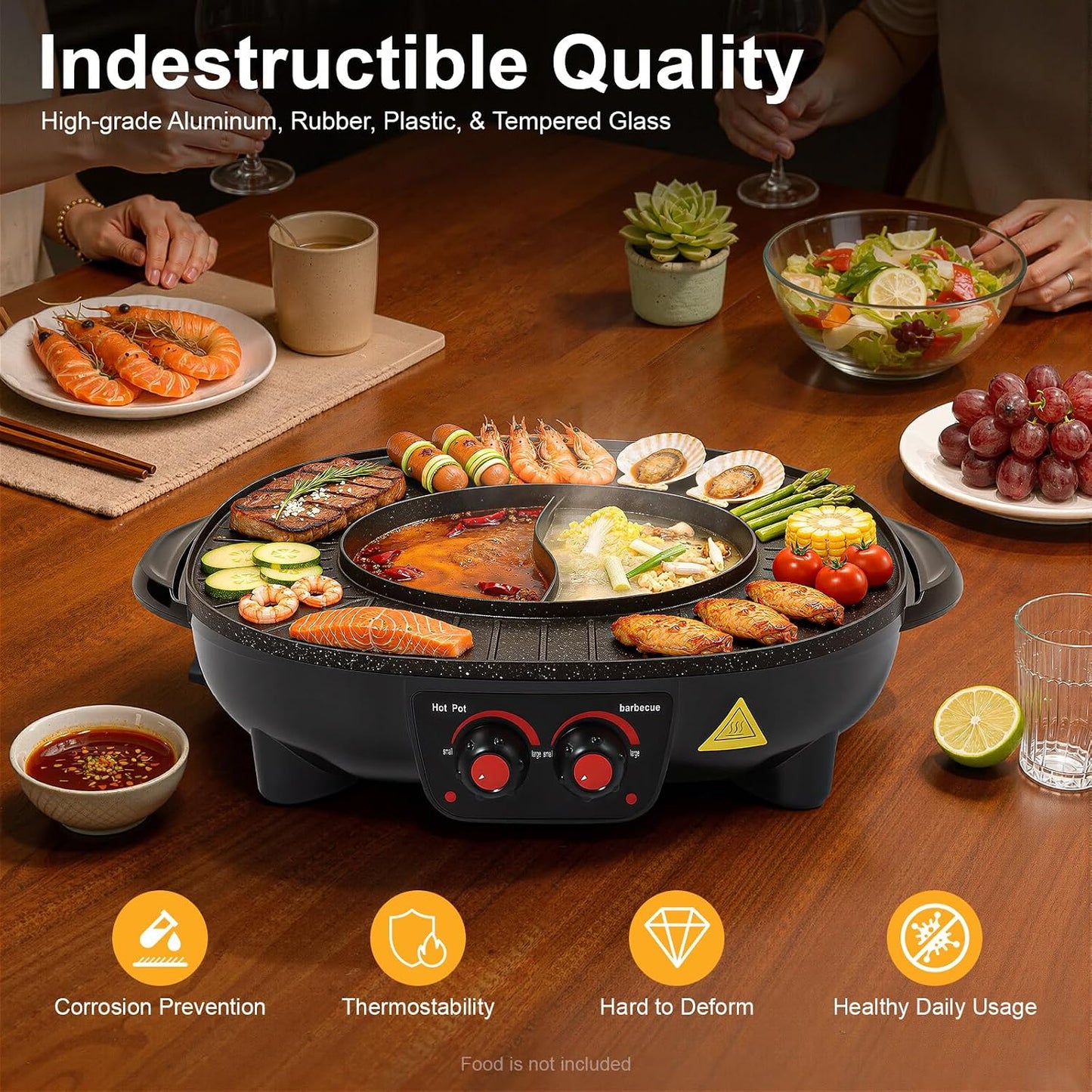 2in1 Grill-Hotpot-Kombination