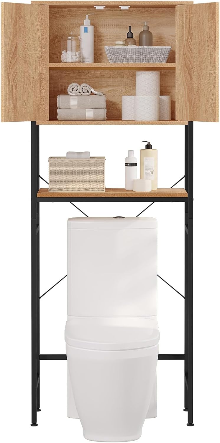 Waschmaschinenregal mit Schrank und verstellbarer Ablage