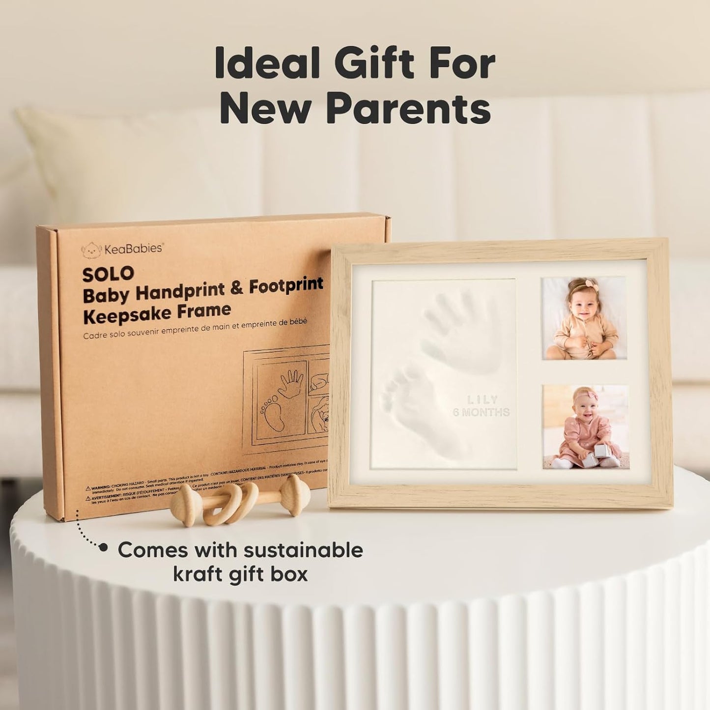 Baby Hand- und Fussabdruck-Set, Ash Wood Solo