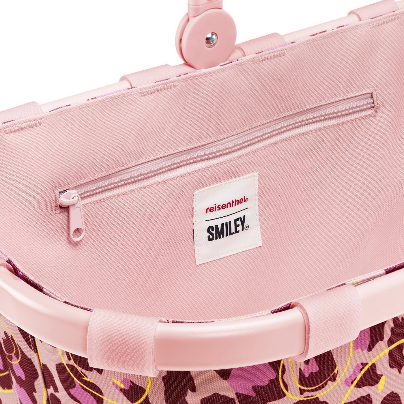 Carrybag Smiley Einkaufskorb mit Innentasche, wasserabweisend, Smiley Leo Blush Single