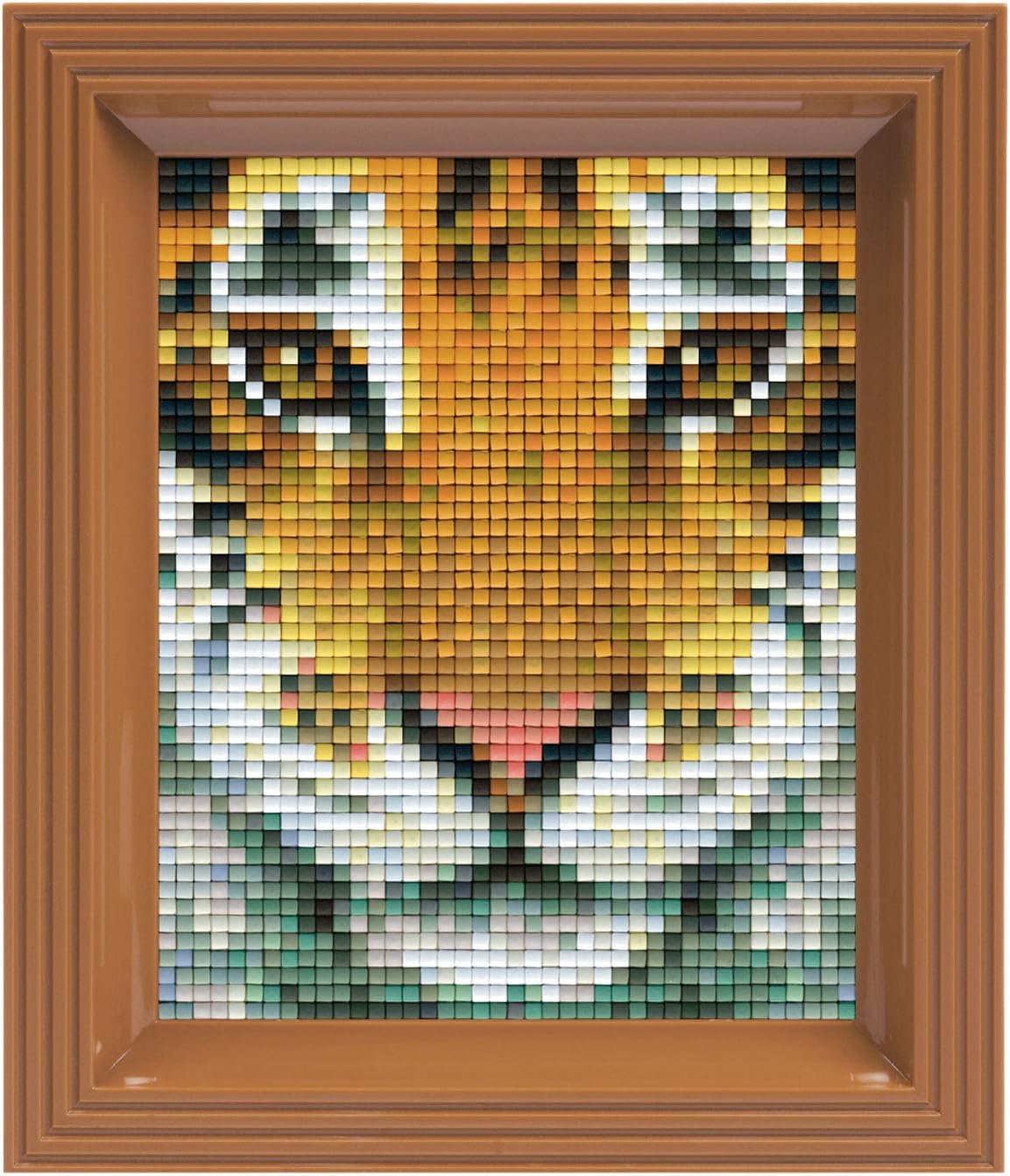 Pixelbild Stecksystem, Tiger