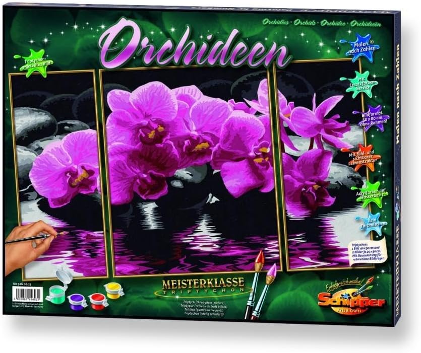 Malen nach Zahlen Orchideen
