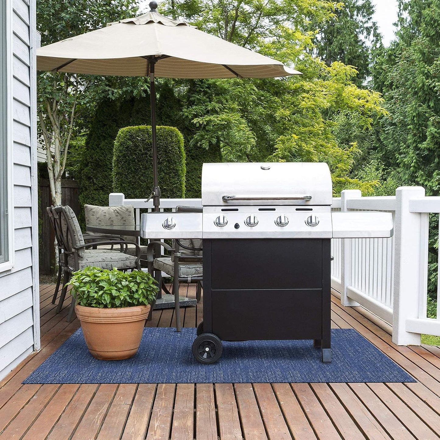 Grillmatte für Gas- und Holzkohlegrills, 90 x 180 cm Pisa