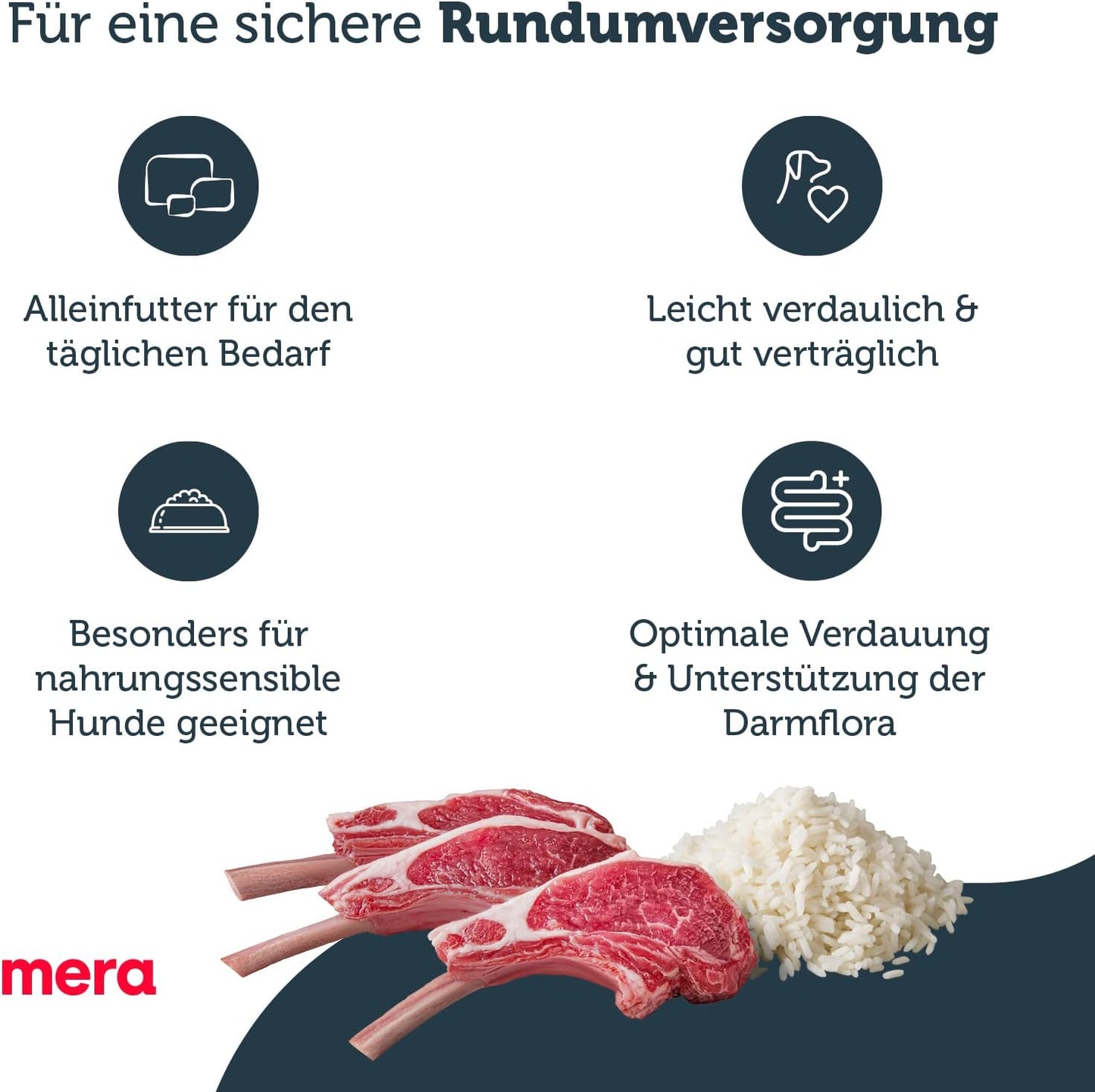 Hundefutter Pure sensitive Lamm und Reis, ohne Weizen und Zucker, 12,5 kg, 12.5kg (1er Pack)