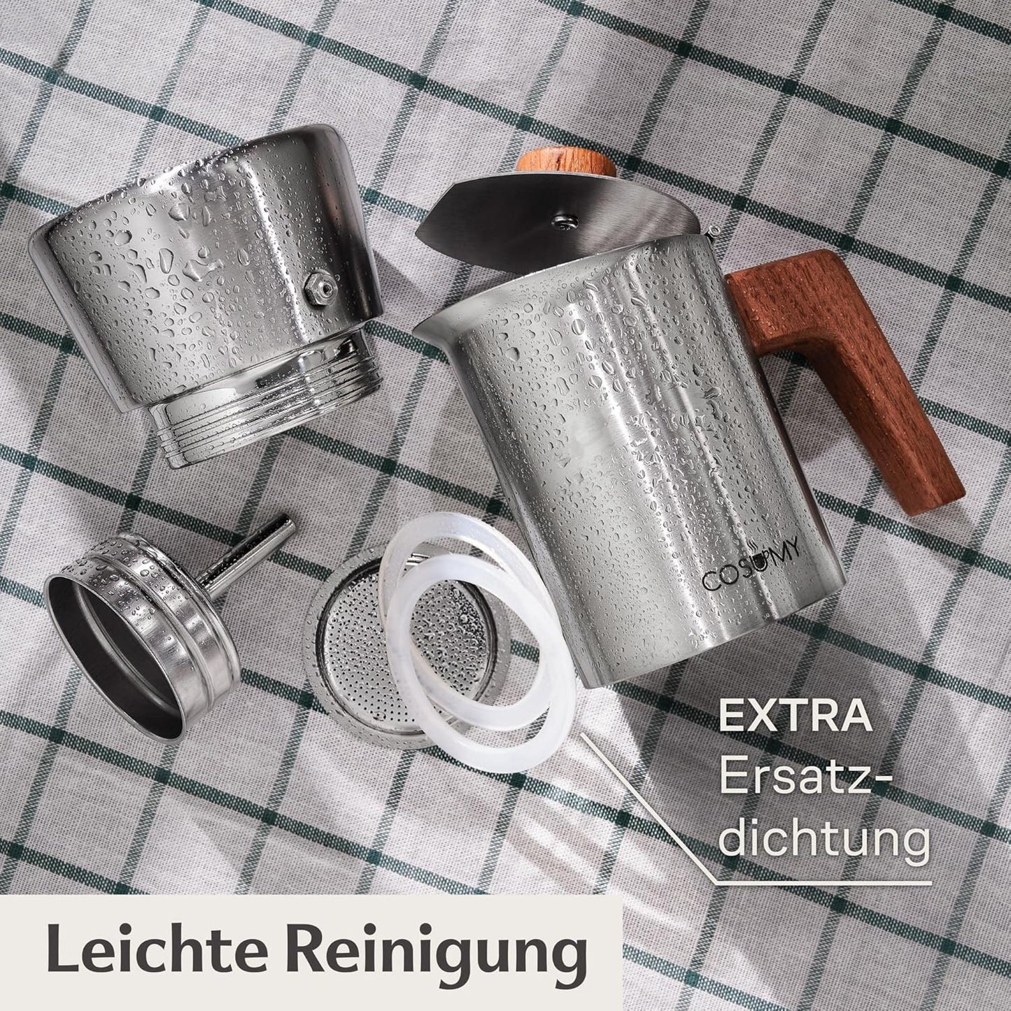 Espressokocher für 4 Tassen, 4 Tassen (200ml)