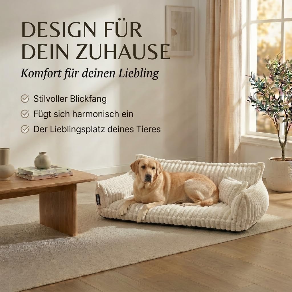 Orthopädisches Haustiersofa Chaffar, Flieder XXL (140cm)