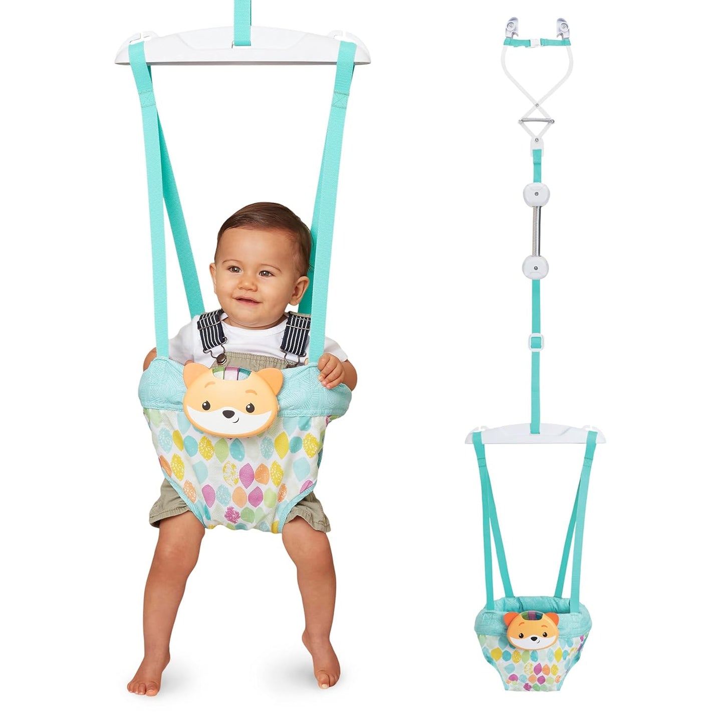 2-in-1 Türschaukel mit Musik & Lichtern für Babys