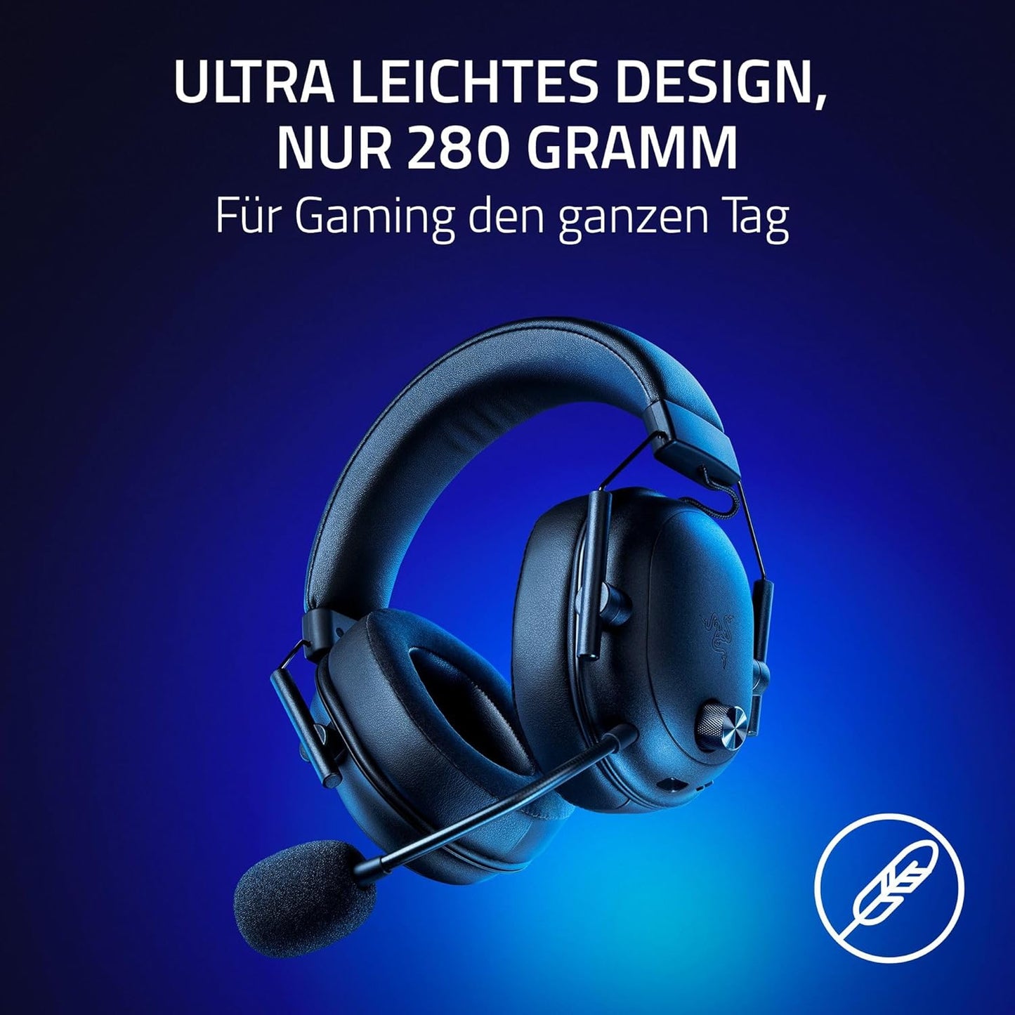 Kabelloses E-Sport Gaming-Headset HyperSpeed, Razer BlackShark V2 HyperSpeed Single Schwarz