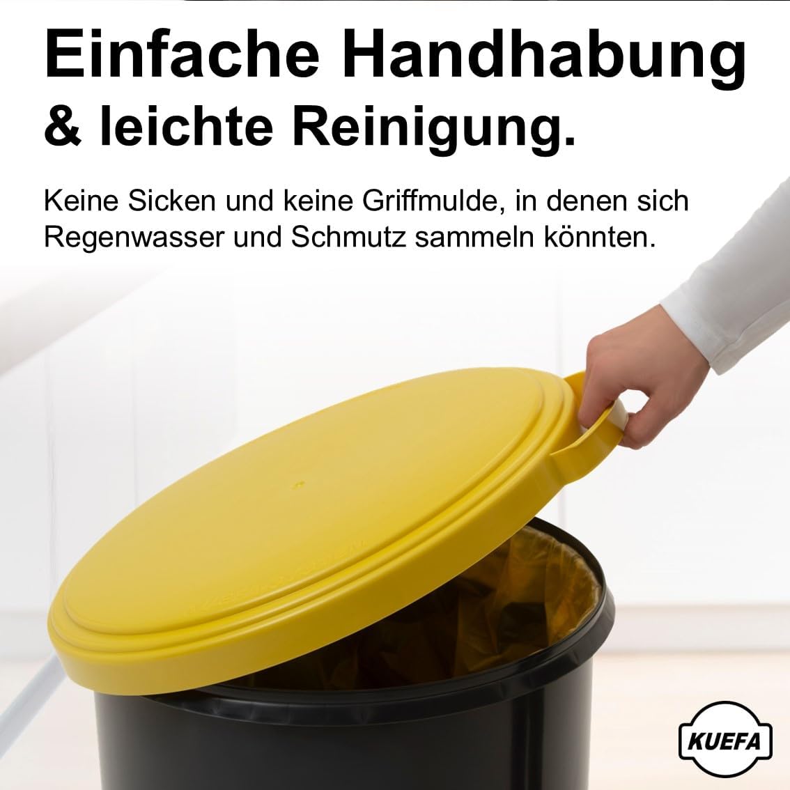 Müllsackständer, 60 Liter, Gelb
