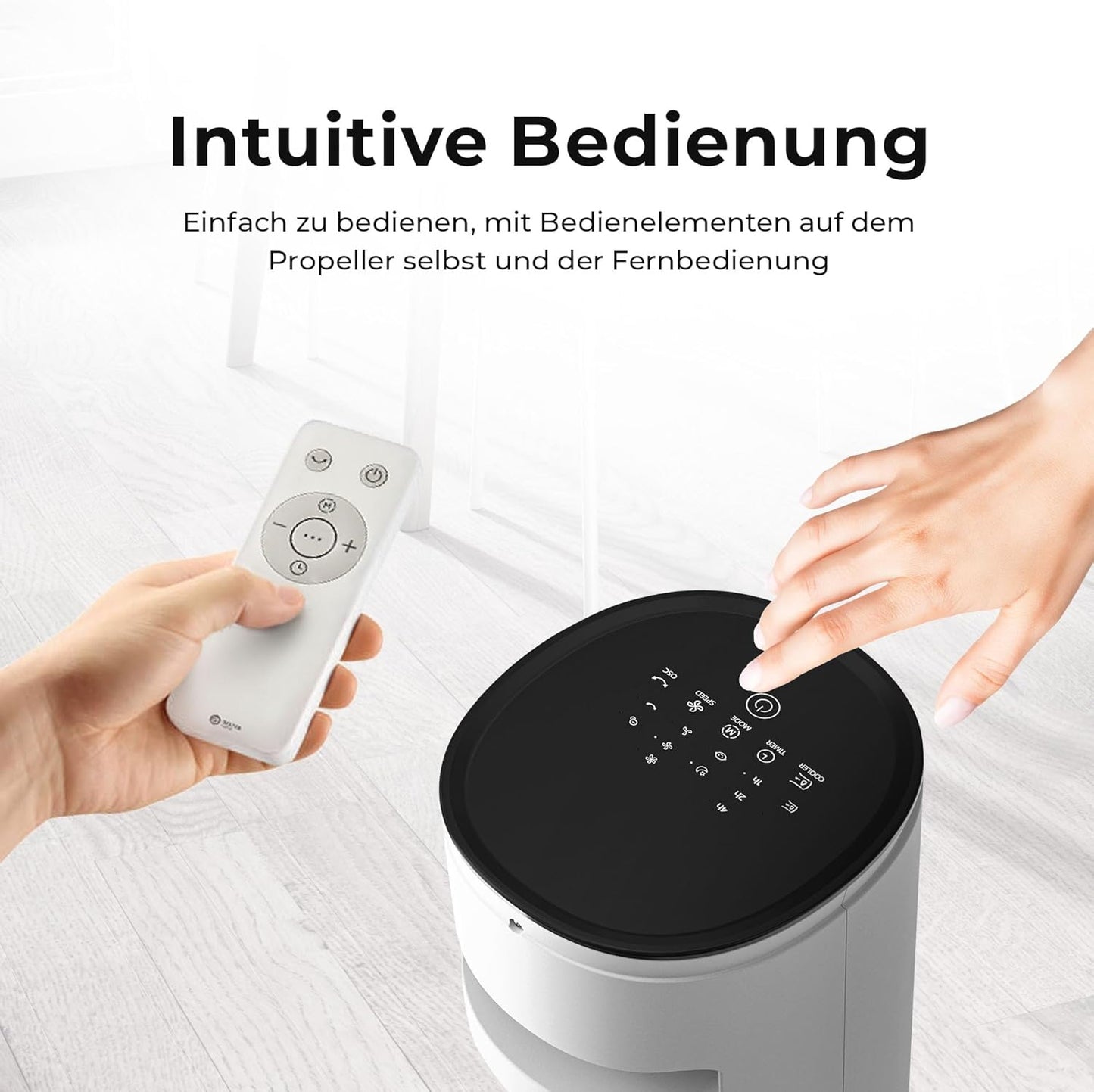 Turmventilator VT-09 mit Ionisator, Mit Ionisator