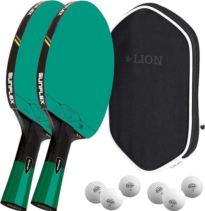 Color COMP G50 Tischtennisschläger-Set, Bundle mit Wallet, Bälle & 1 weiteren Racket