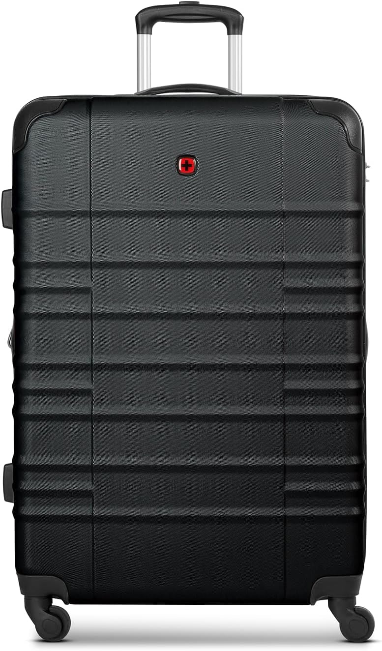 Amplar Evo 4 Trolley mit Dehnfalte, Schwarz Koffer L + (75 cm)