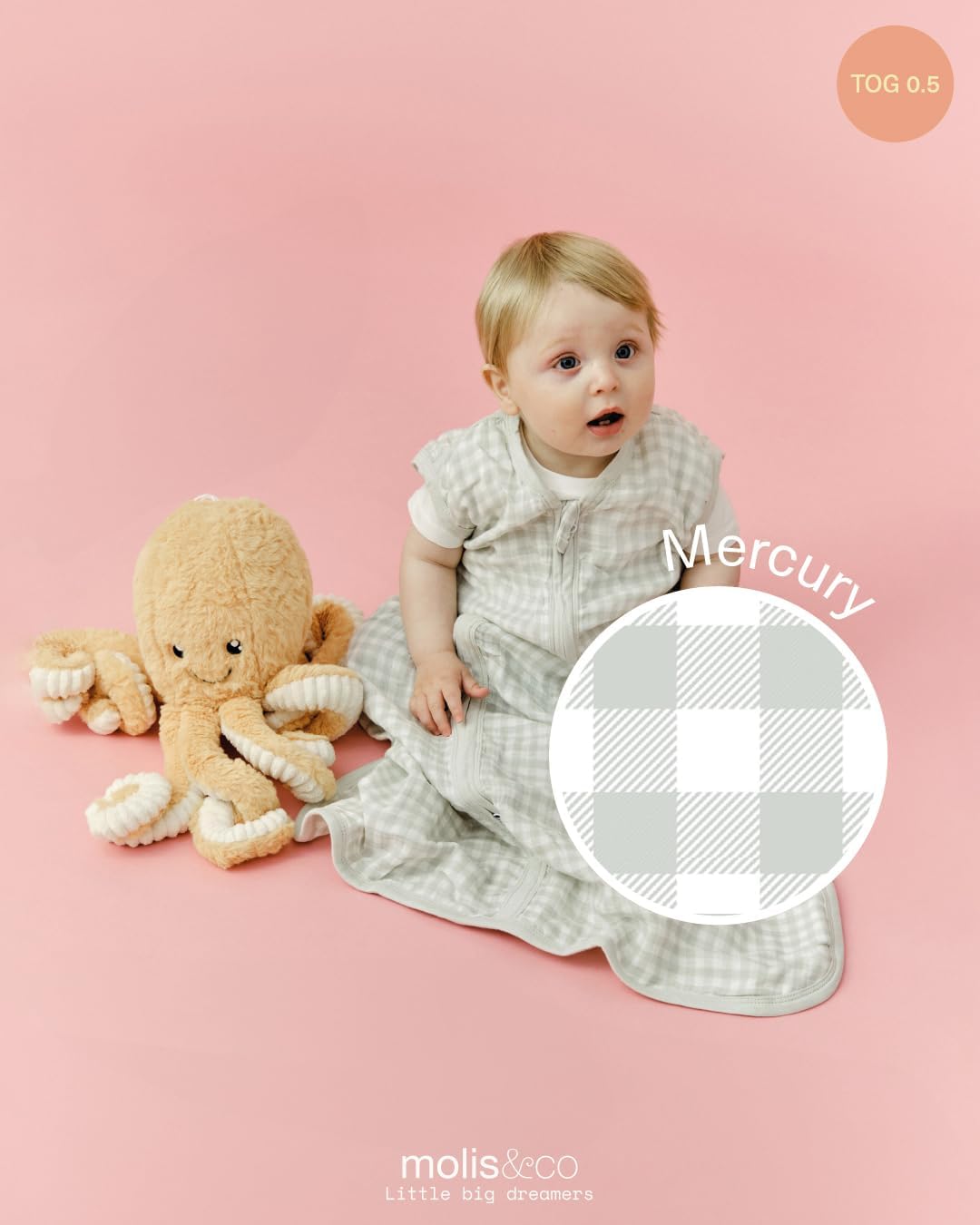 Babysommerschlafsack für Neugeborene, Mercury 0 Monate