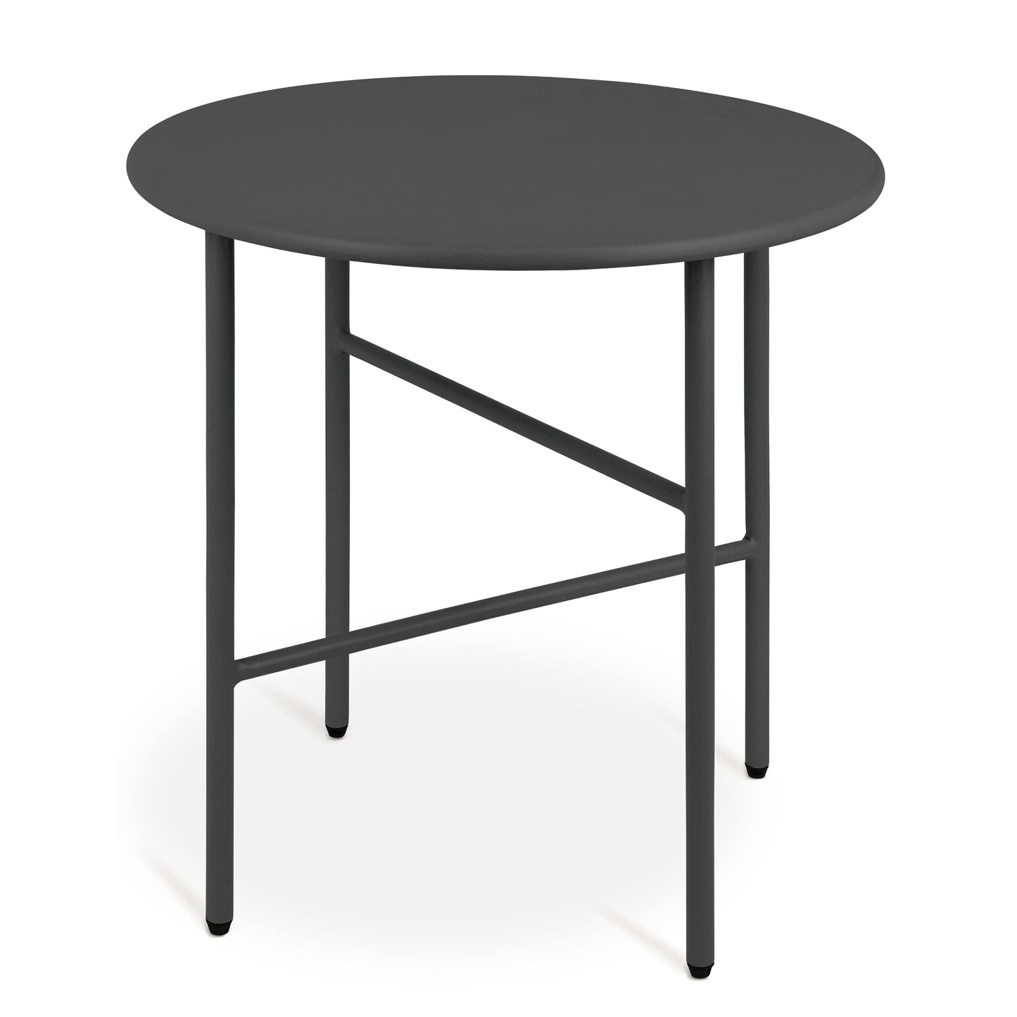 Runder Beistelltisch, Tischplatte: Ø 44cm - Höhe: 46cm Schwarz