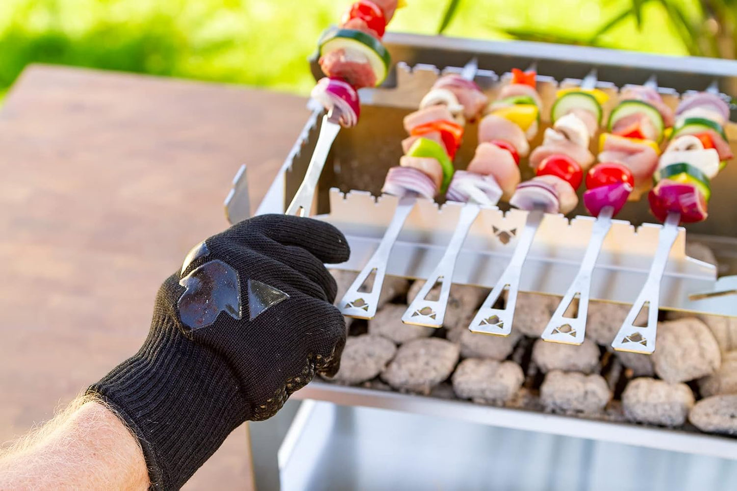 Hitzebeständige Grillhandschuhe, Handschuhe aus Aramid