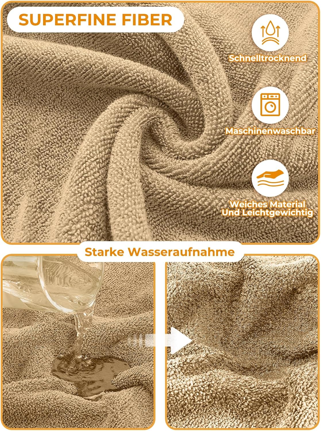 Hundebademantel aus Mikrofaser, schnell trocknend, XL Kaninchen