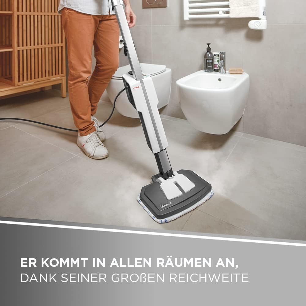 Dampfbesen SV610 und Handreiniger mit 15-teiligem Zubehör-Set