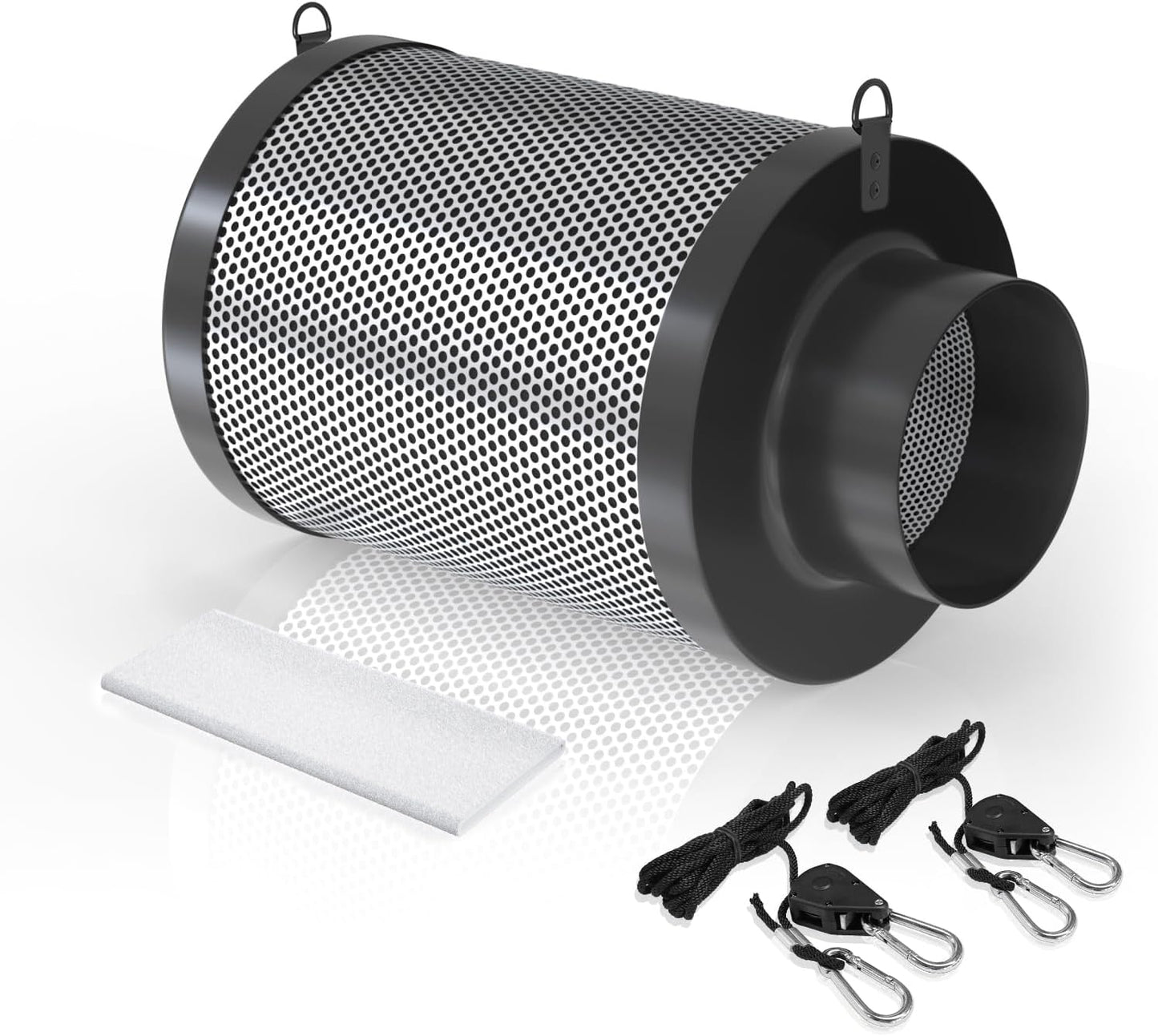 Aktivkohlefilter für Grow Tent (100mm, 365 m³/h), 100mm
