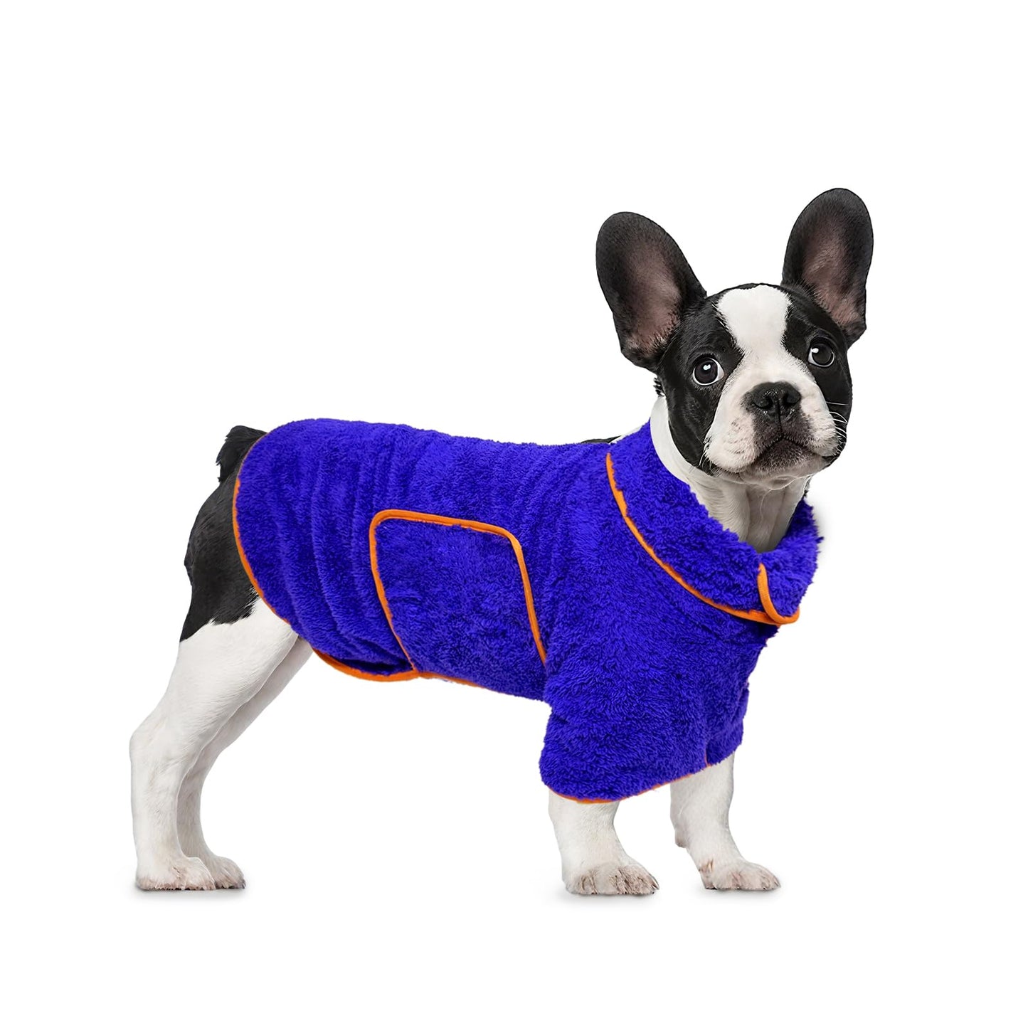 Hundebademantel mit Klettverschluss, S