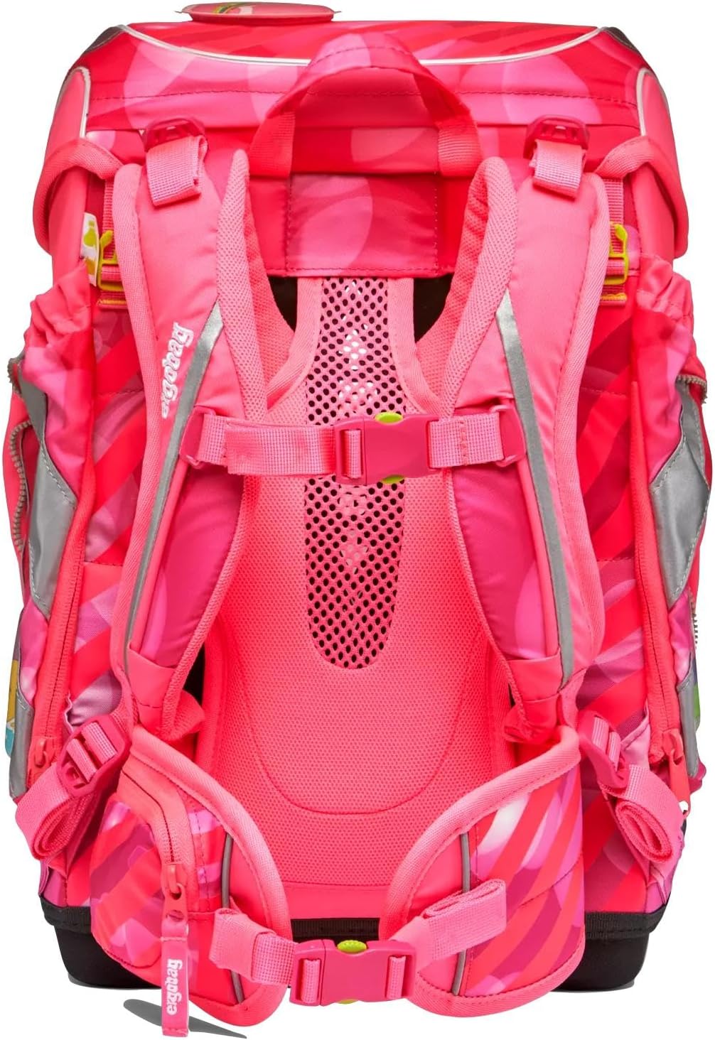 Ergonomisches Schulranzen-Set cubo, Einheitsgrösse Kuntbärbuntes Einhorn - Pink