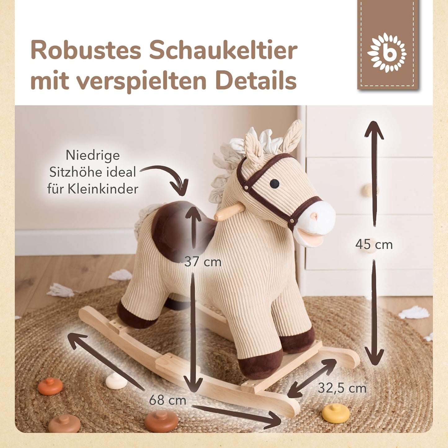Schaukeltier Pferd Lucky, One Size - Standard Lucky