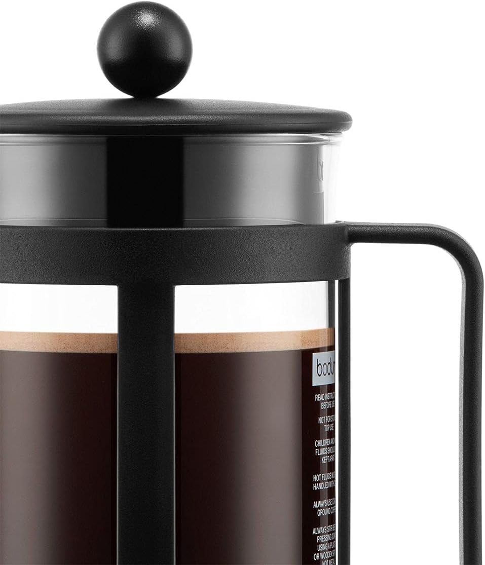 Kenya Kaffeebereiter - Manuelle French Press, 8 Cup, Schwarz