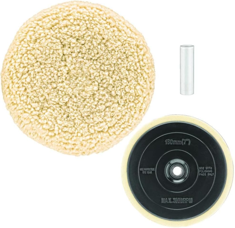 Woll-Polierpad und Stützpad 17,8 cm (DW4985CL), 1