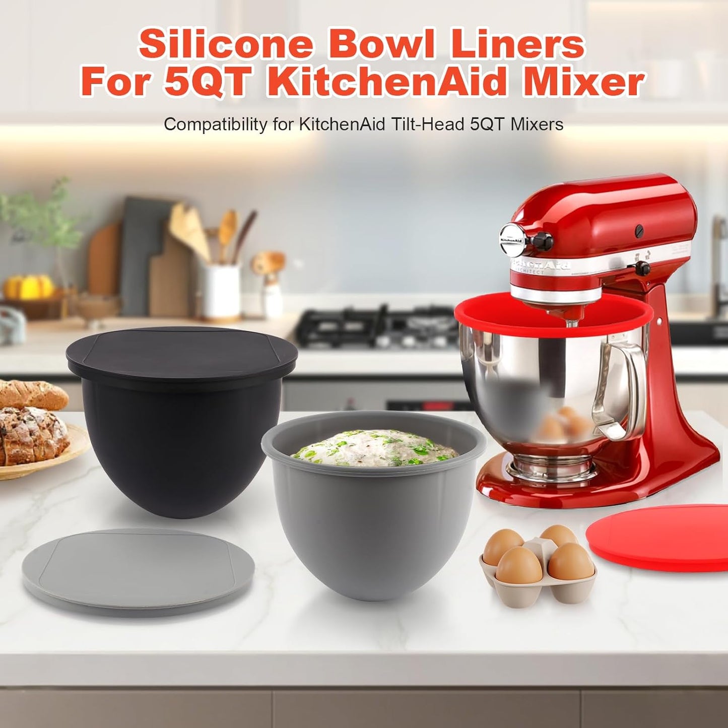 Silikon-Einlagen für KitchenAid-Mixer
