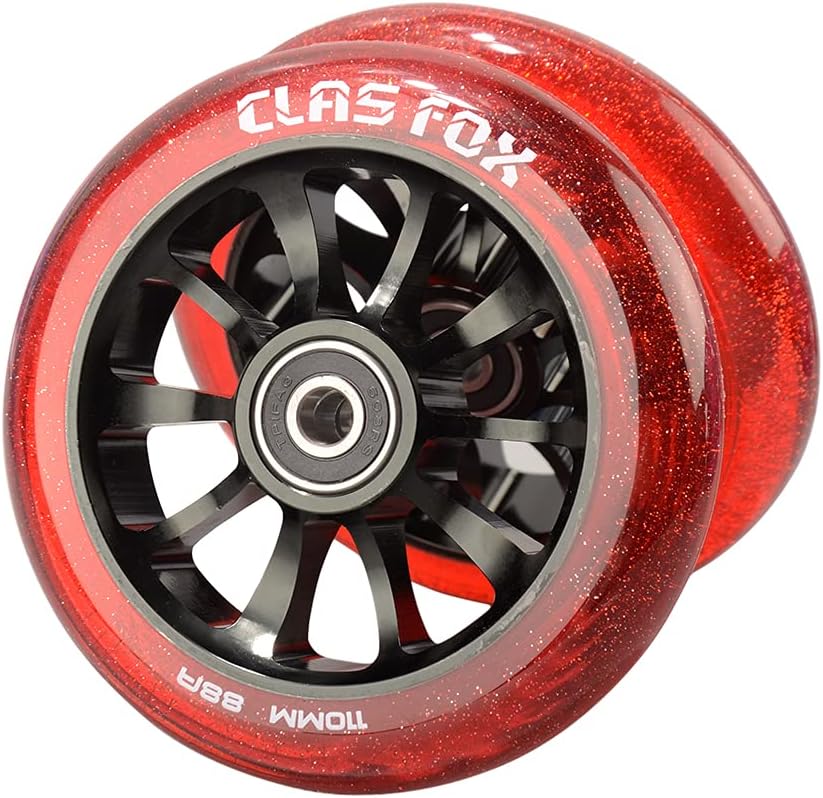 ‎LY-WH-AL100009-6 Pro Stunt Scooter Rollen, Transparent Rot