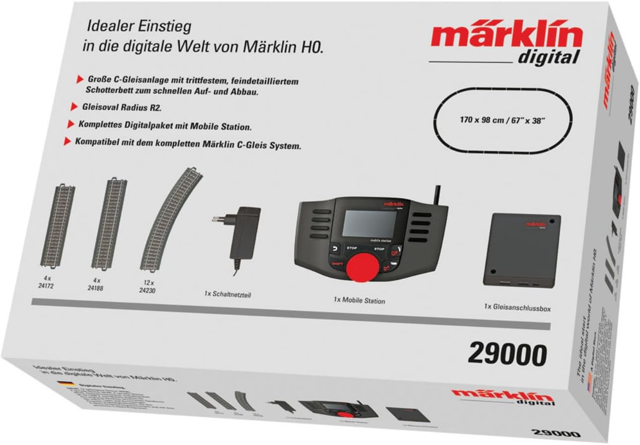 Digital-Startpackung H0 mit C-Gleis & Mobile Station, Single