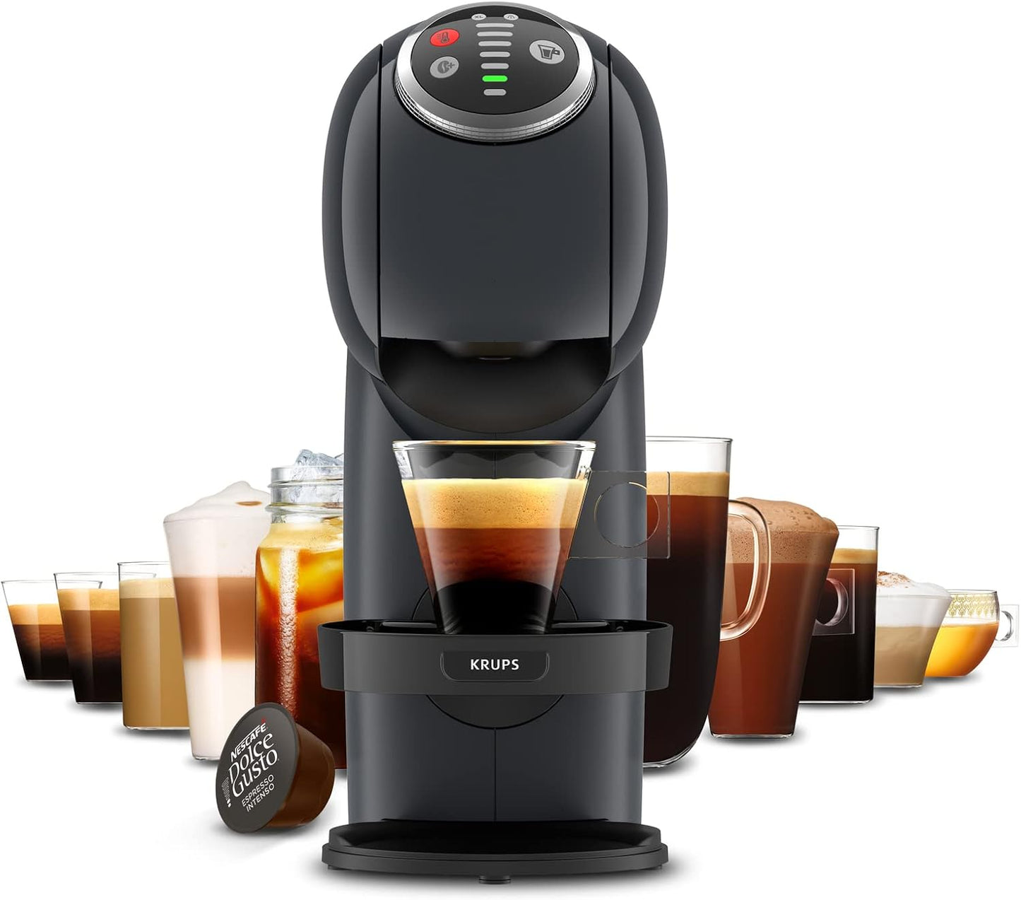 Kaffeekapselmaschine Genio S Plus mit Espresso Boost, Kapselmaschine KP340B, Cosmic Grey ; Grau