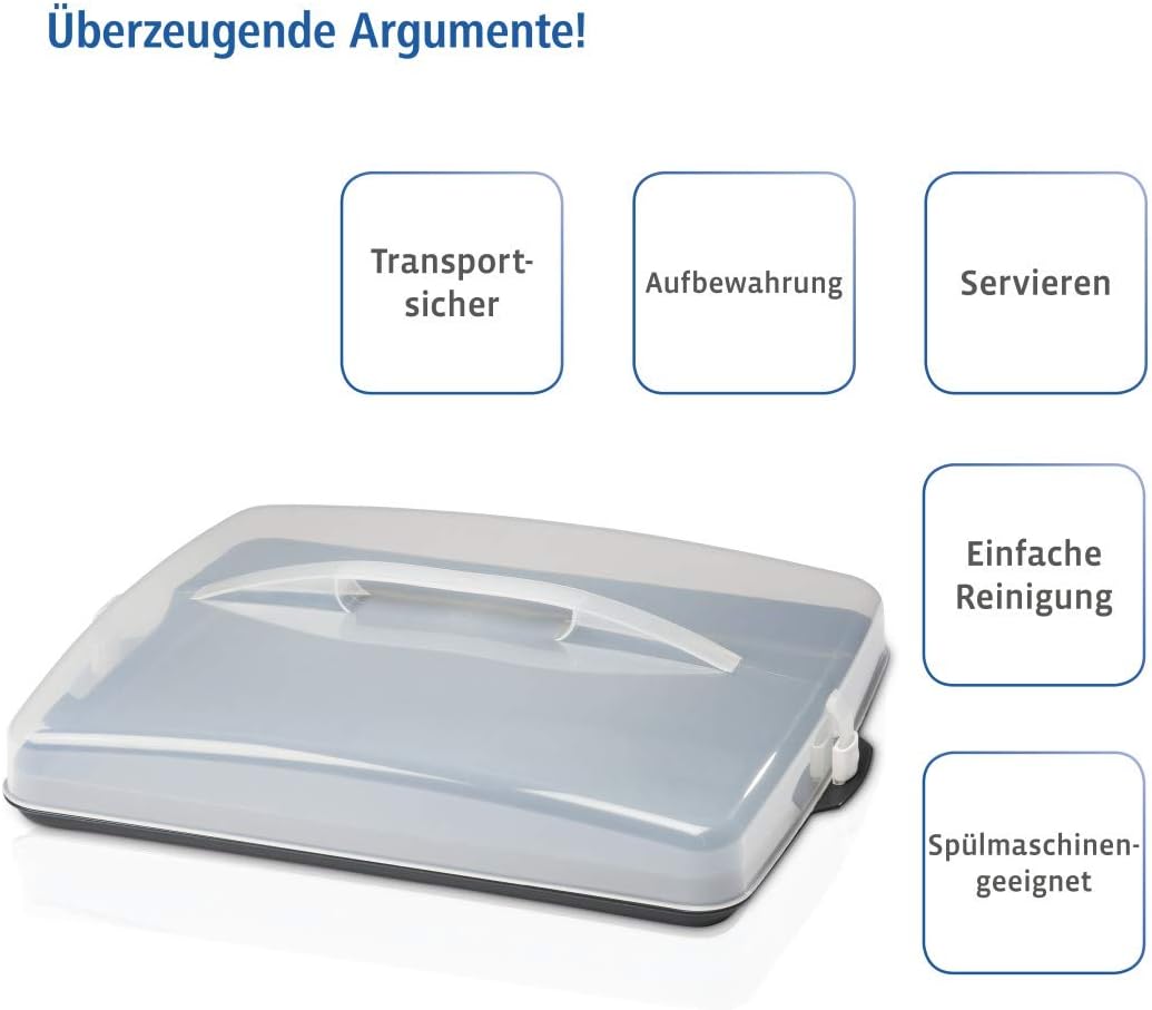 Kuchen-Transportbox für Blechkuchen, Blechkuchen Transportbox