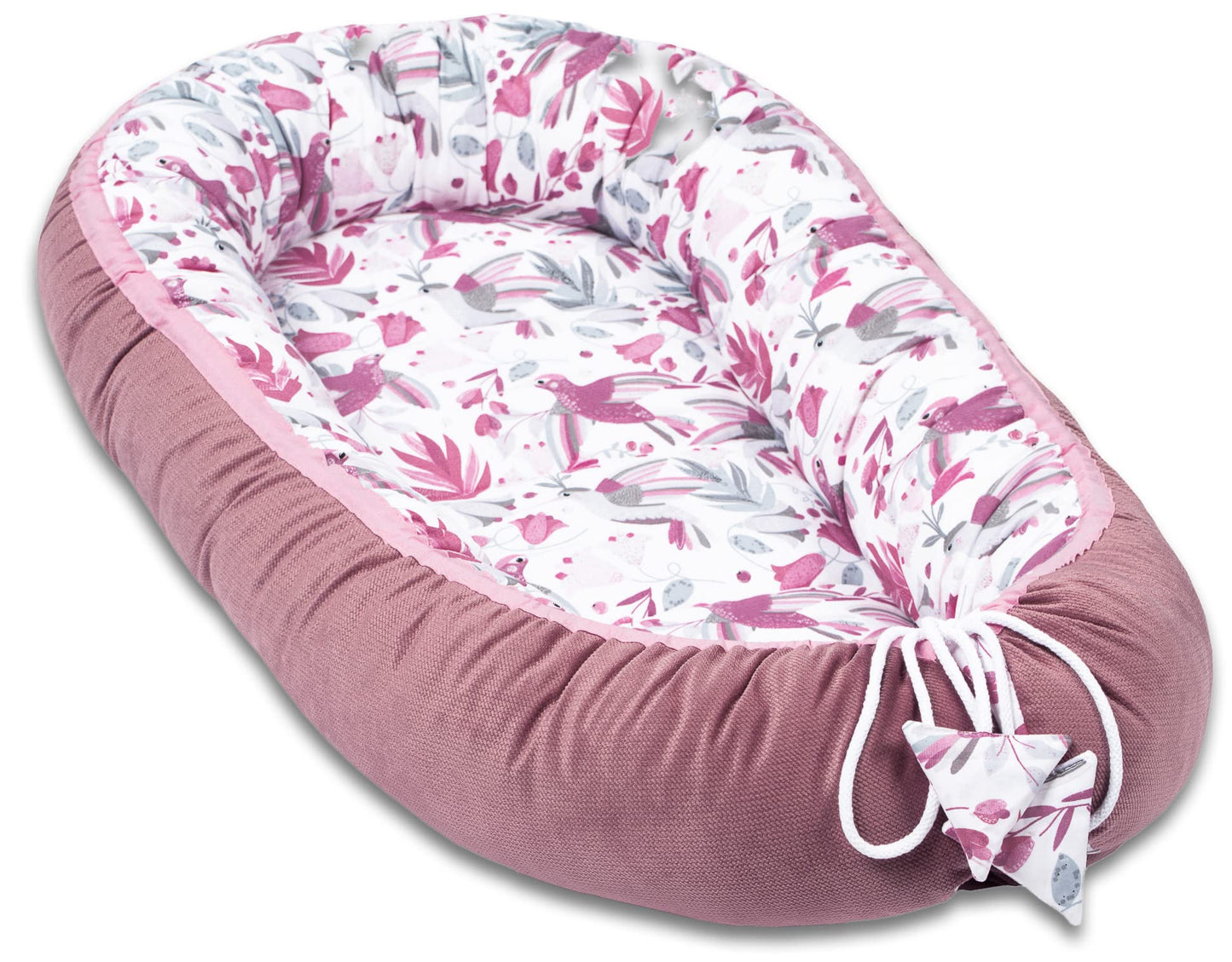 Babynestchen Hummingbird mit antiallergischer Füllung, Hummingbird Old Rosa