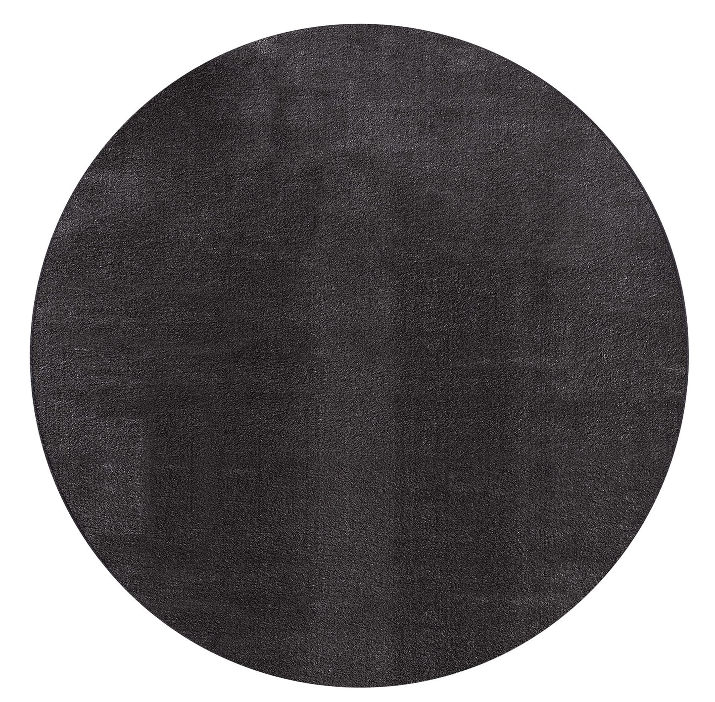 Relax Badezimmerteppich, rutschfest, flauschig und waschbar, 120 cm Round Anthrazit