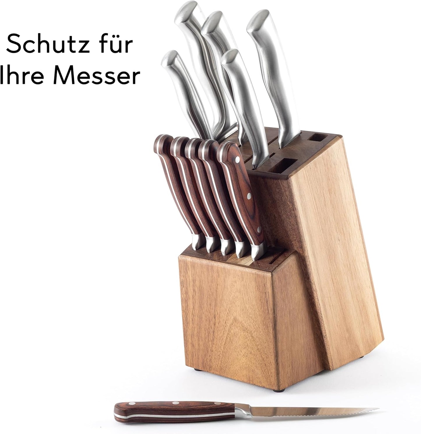 Messerblock aus Akazienholz