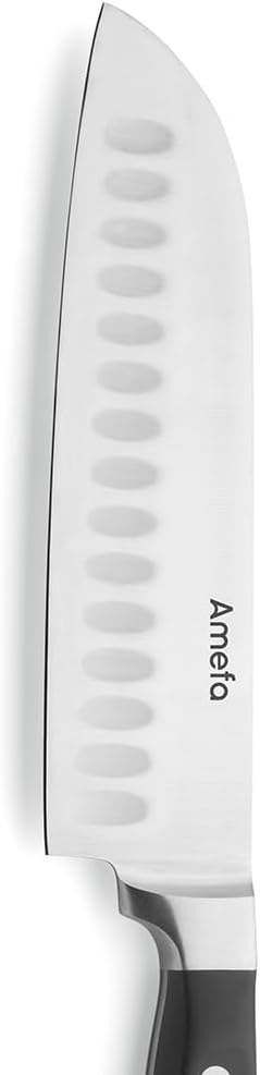 Santokumesser mit Kullenschliff, Santoku