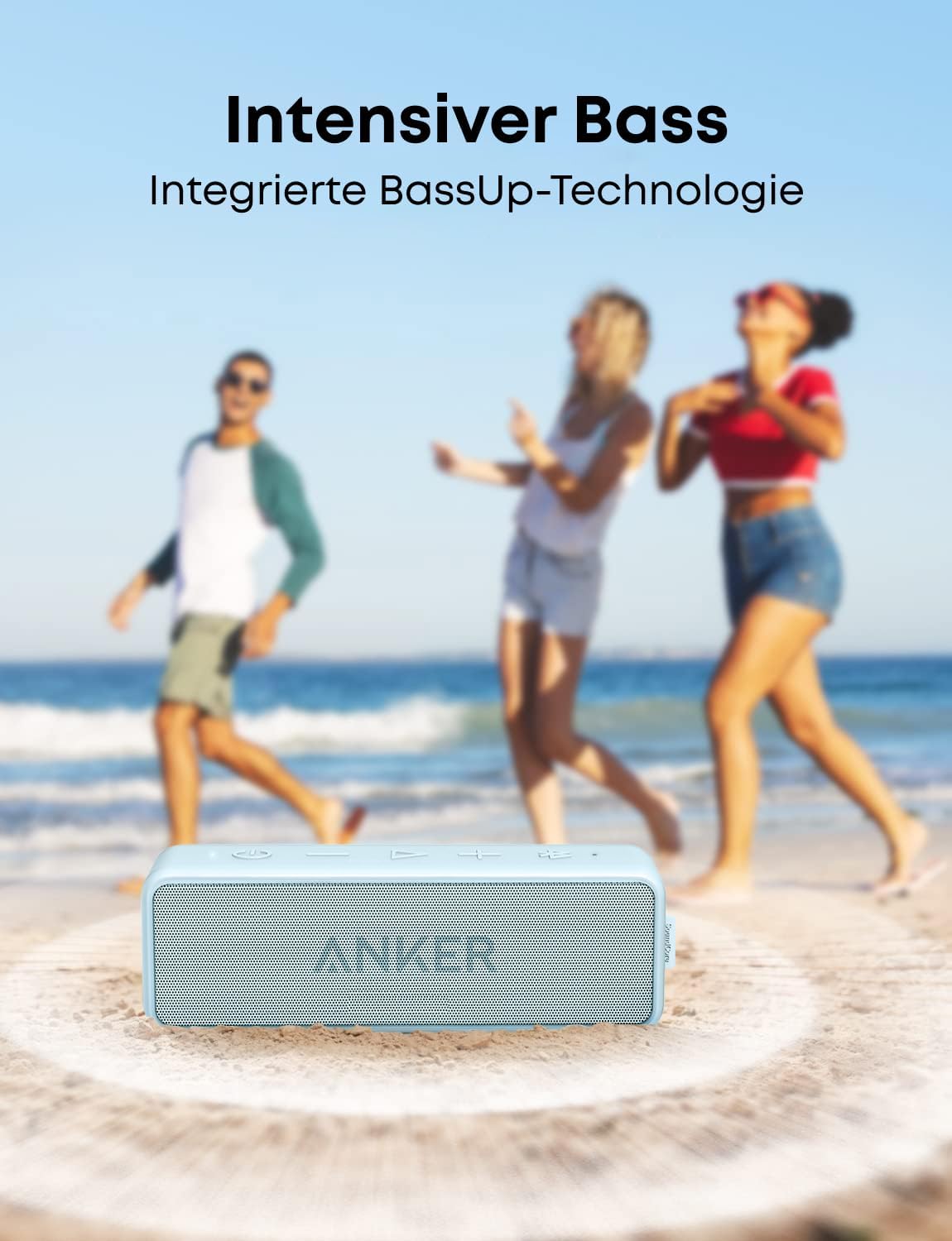 Portabler Bluetooth Speaker Soundcore 2, teal