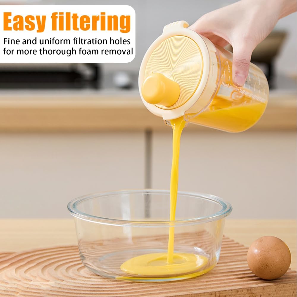 Salatdressing-Mixer, Gelb