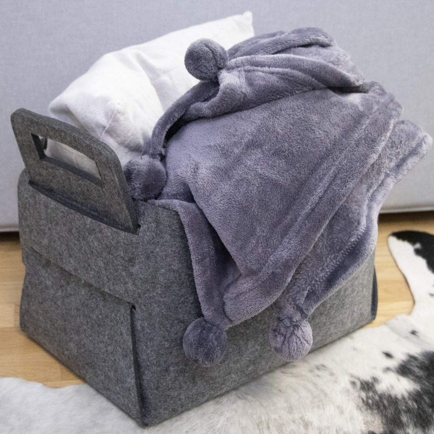 Filzkorb XL für Kaminholz