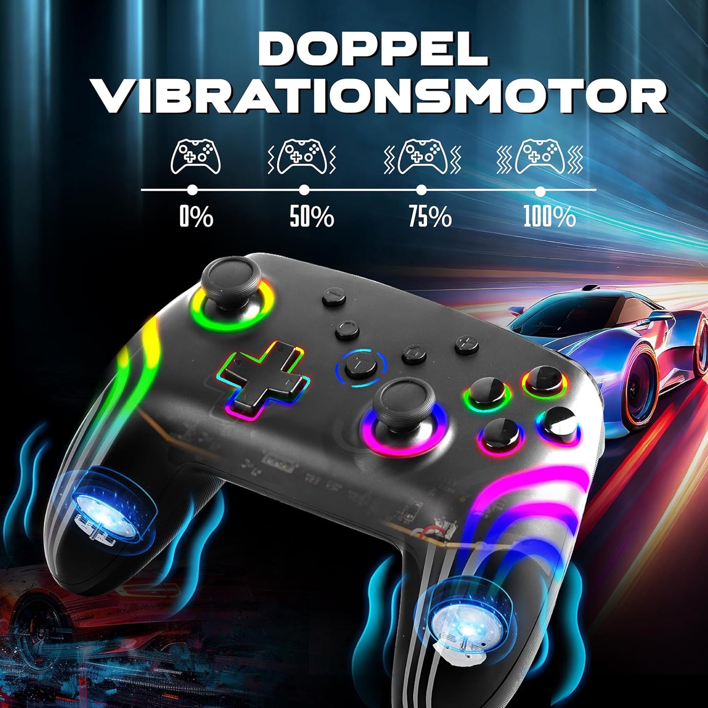 Wireless Gamepad für Switch/PC/Android, MLT-NEXS-K