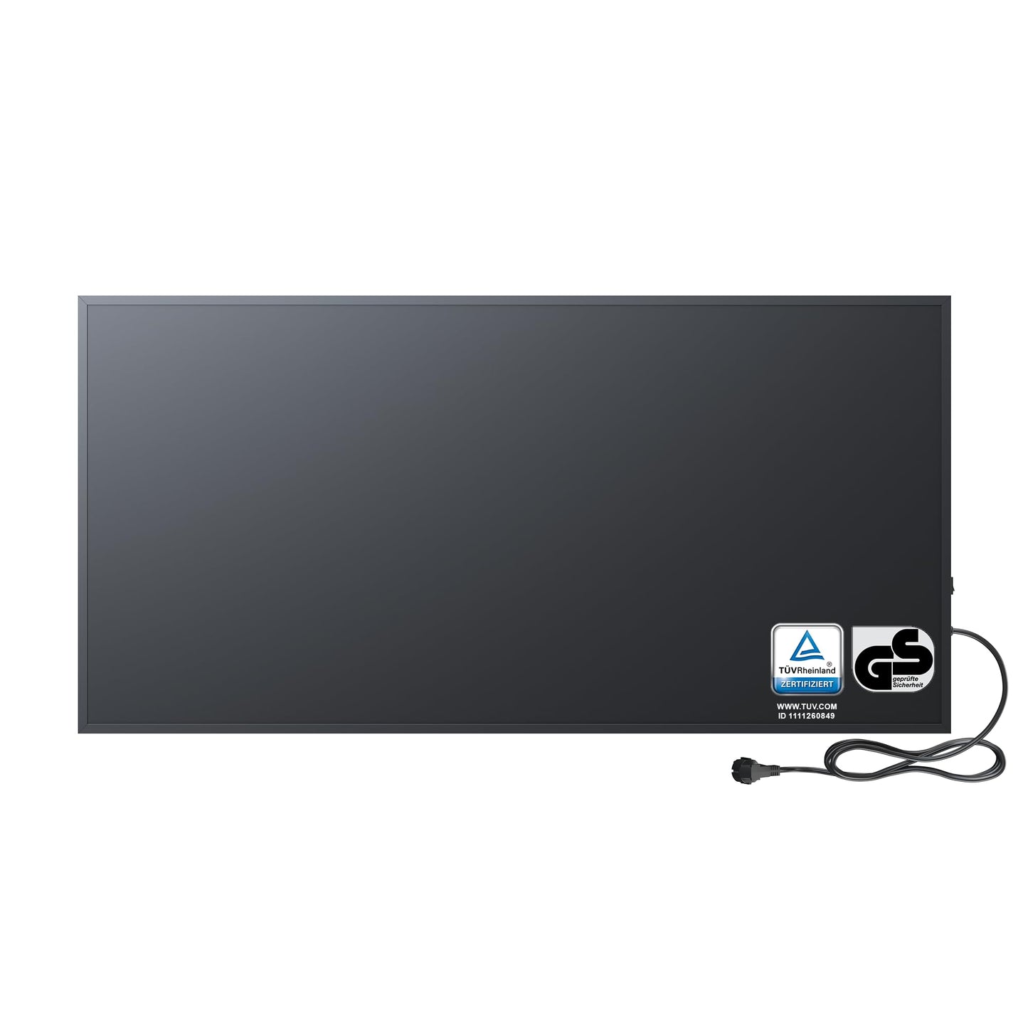 Infrarotheizung, Schwarz 1000 Watt
