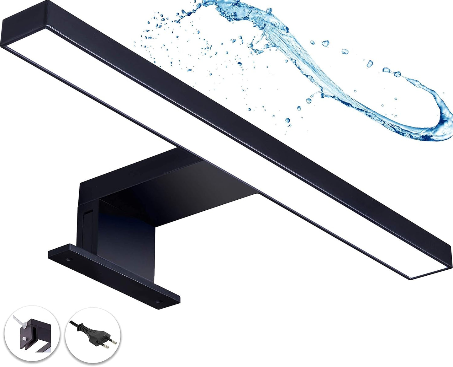LED-Spiegelleuchte mit Stecker