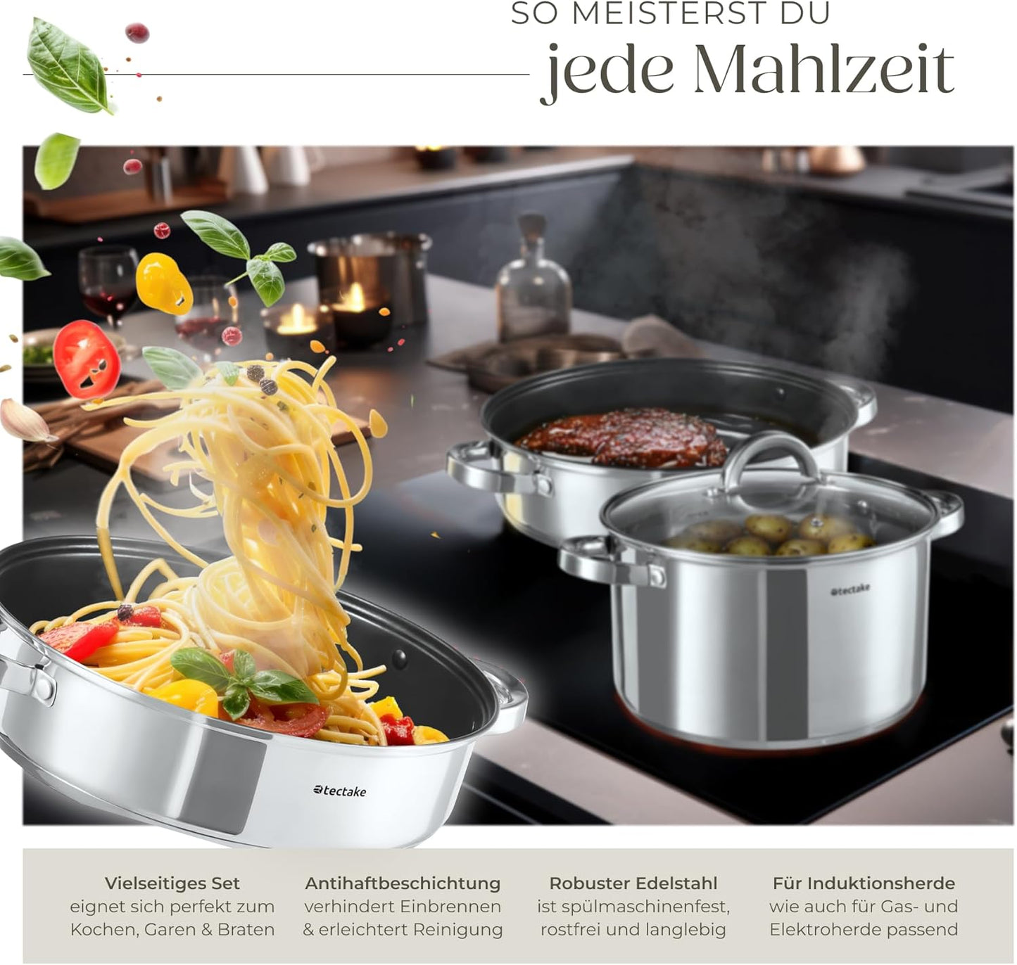 15-teiliges Kochgeschirr-Set Turin