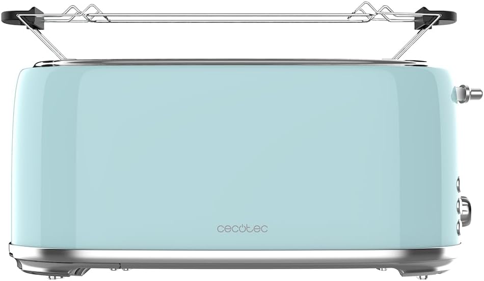 Retro-Toaster mit Krümelschublade, Retro - 4 Scheiben Blue