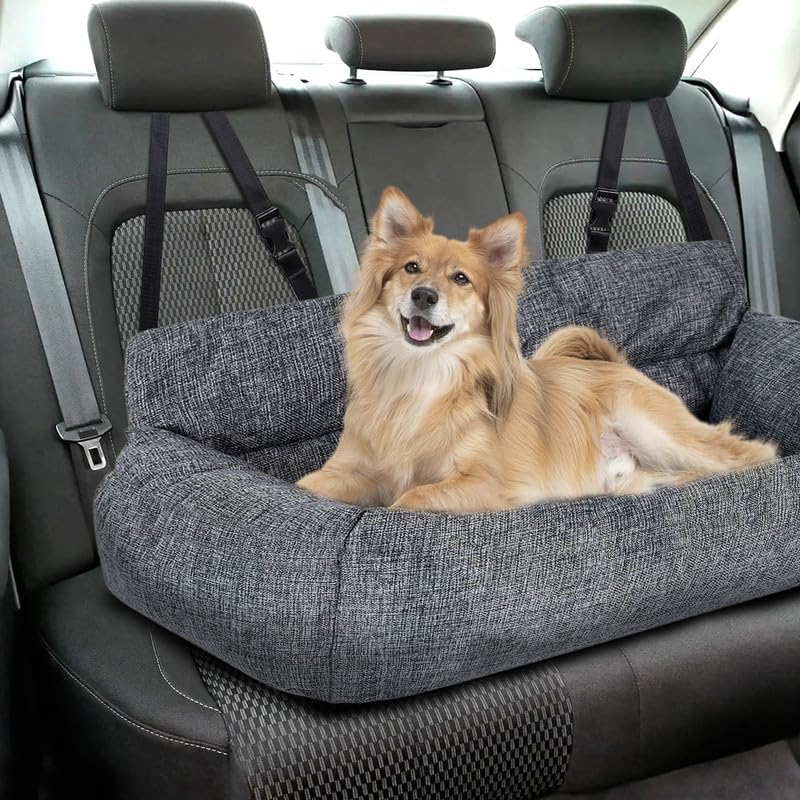 Hundeautositz, Grau (XL)
