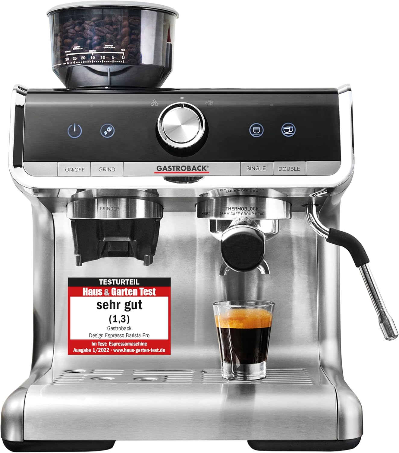 Siebträgermaschine mit Mahlwerk & Zubehör