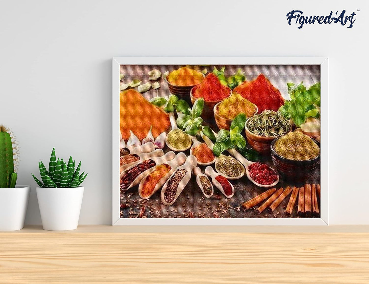 Diamond Painting, 40 x 50 cm, Gewürze 40x50cm (Ohne Rahmen)