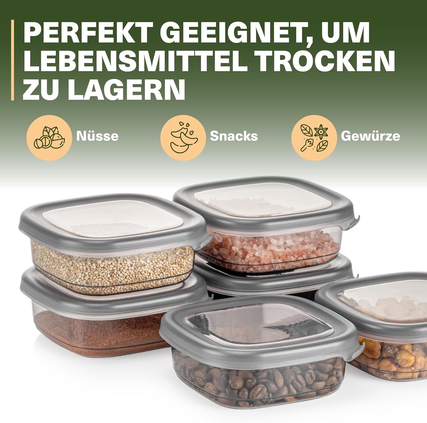 12er-Set Vorratsdosen mit Deckel, Peggy 12er 0,250 L Set