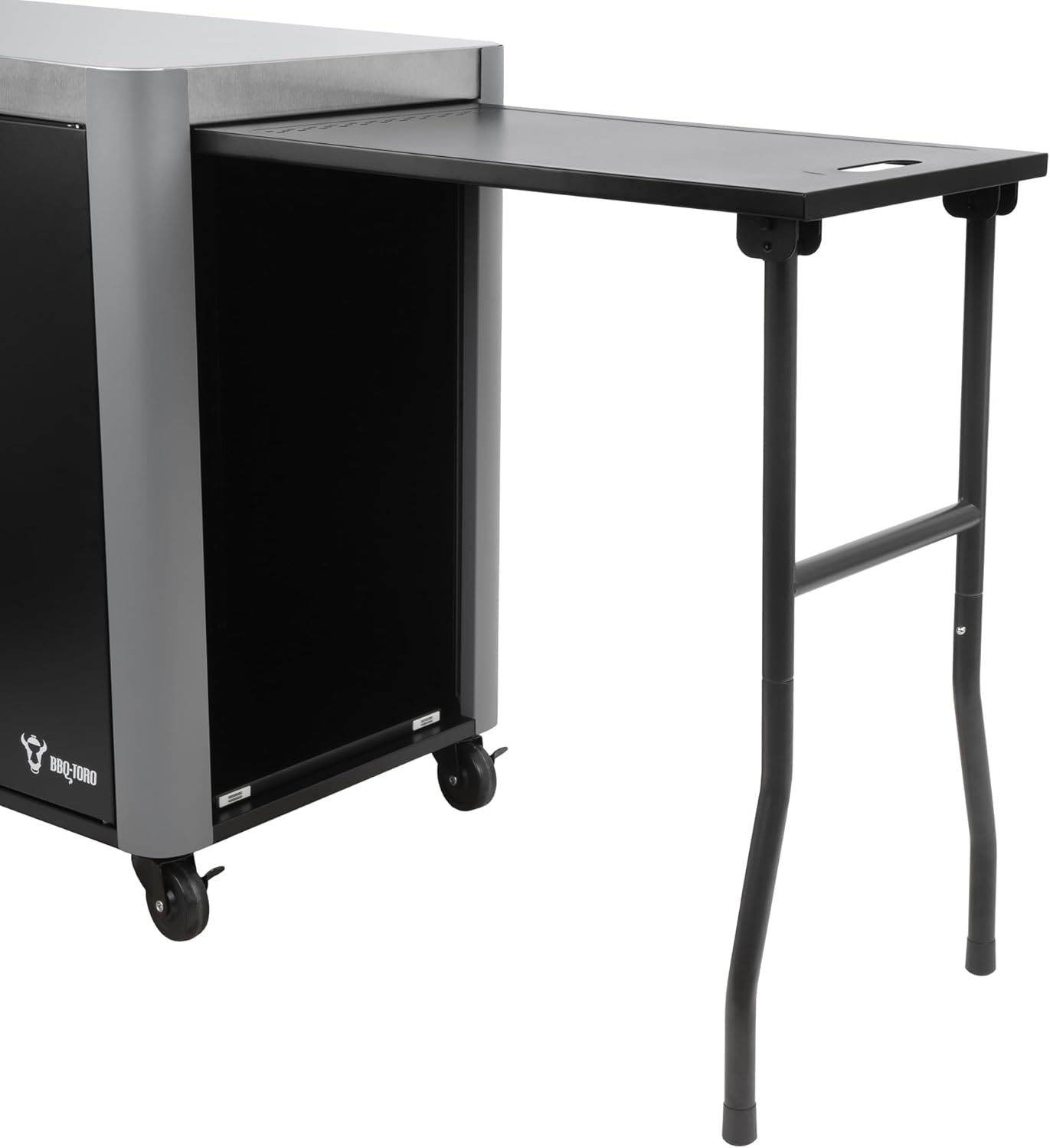 BQT6 Grillwagen mit grosser Arbeitsfläche 95 x 50 cm, Silber